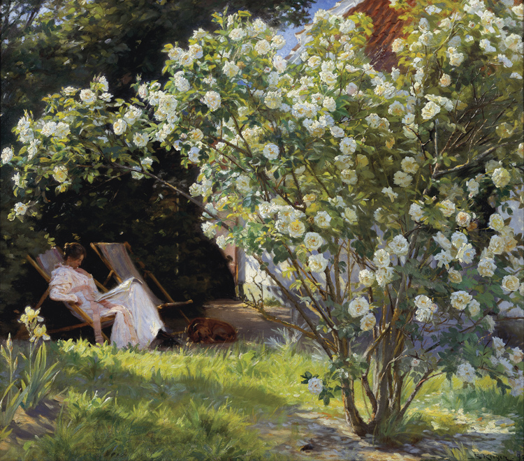 Peder Severin Kroyer Roses Garden in Skagen (nn02)